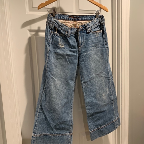 wide legged cropped jeans - Picture 1 of 4